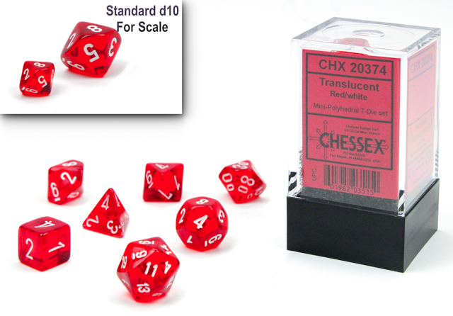Chessex Mini: Red/White
