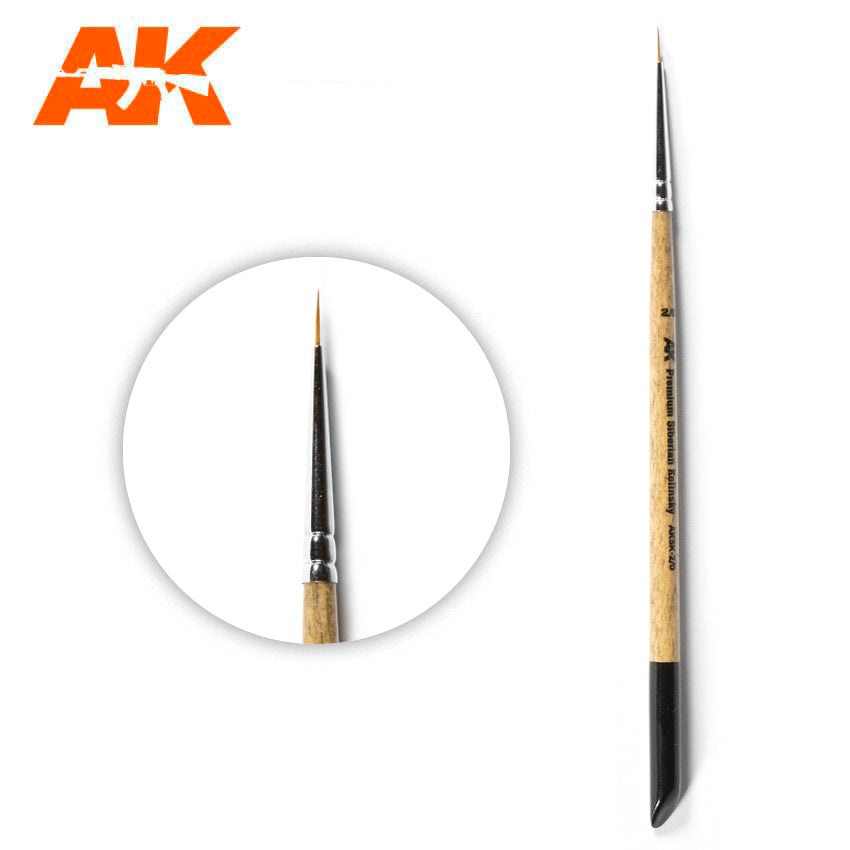 Siberian Kolinsky Brush 2/0