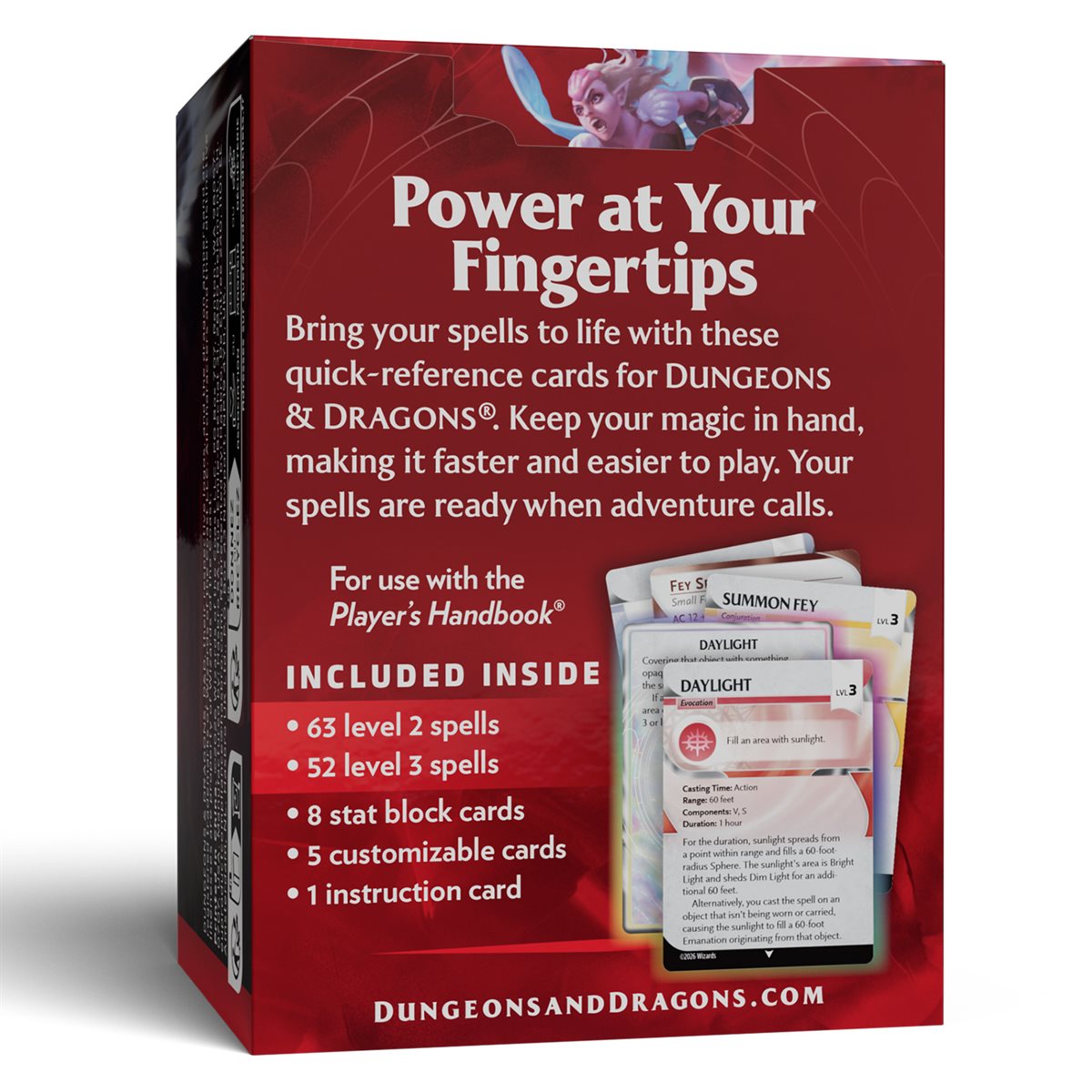 Dungeons & Dragons: Reference Cards: Spells - Levels 2-3 (Pre-Order for August 18th)