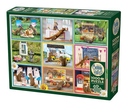 Squirrels Around Town - 1000 Pieces