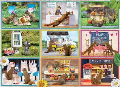 Squirrels Around Town - 1000 Pieces