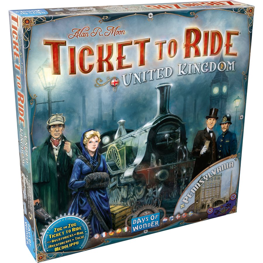 Ticket To Ride Map #5: United Kingdom & Pennsylvania