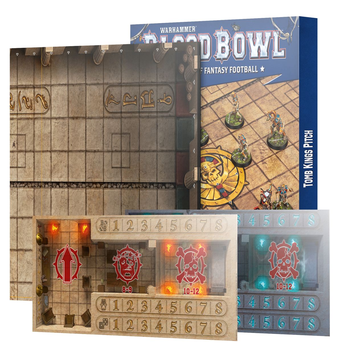 Tomb Kings Pitch - Double-sided Pitch and Dugouts Set