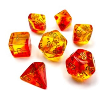 Chessex: Translucent Red-Yellow/Gold