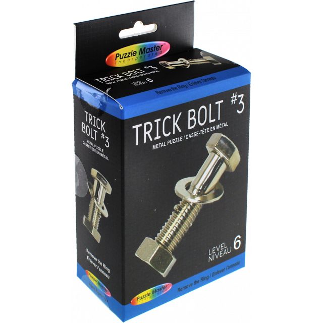Trick Bolt #3 Metal Puzzle - Difficulty Level 6/10