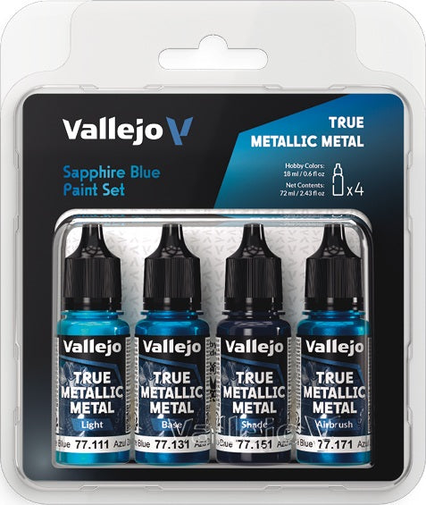 True Metallic Metal - Sapphire Blue Paint Set