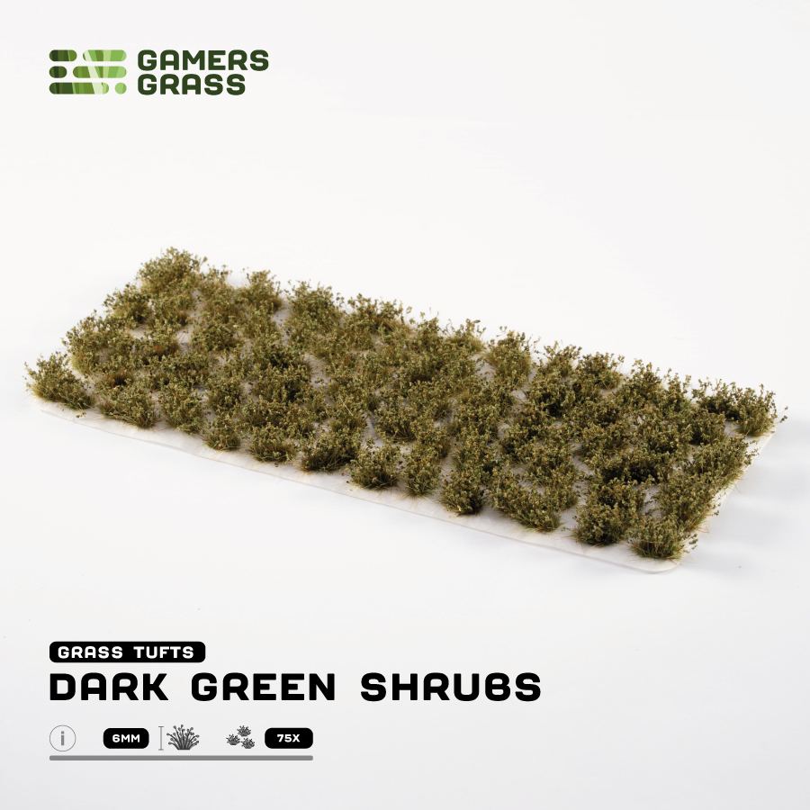 Tufts - Dark Green Shrubs