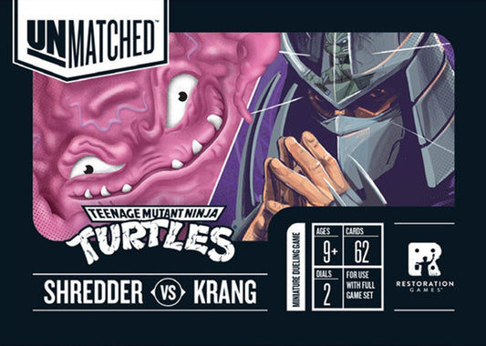 Unmatched: Teenage Mutant Ninja Turtles - Krang VS Shredder Hero Deck