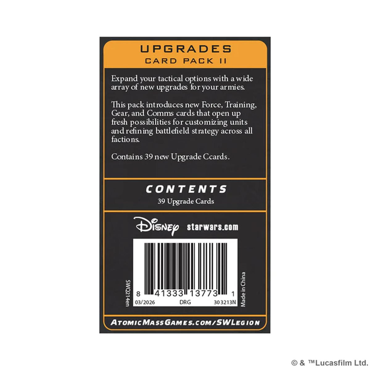 Star Wars: Legion: Upgrade Card Pack II (SWQ214EN)
