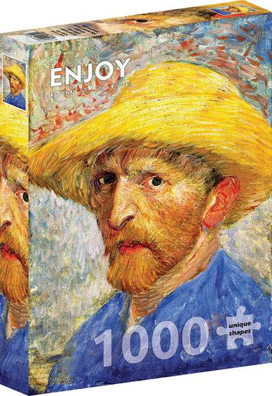 Van Gogh: Self-portrait with a Straw Hat - 1000 Pieces