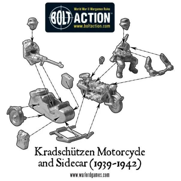 Blitzkrieg German Kradschutzen Motorcycle Combo
