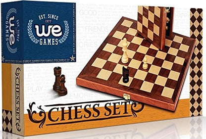 We Games - 11.5" Folding Walnut Chess Set