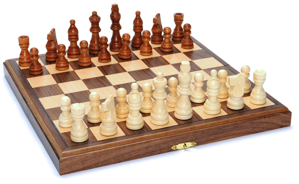 We Games - 11.5" Folding Walnut Chess Set