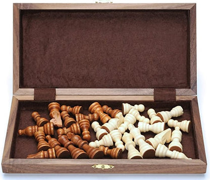 We Games - 11.5" Folding Walnut Chess Set