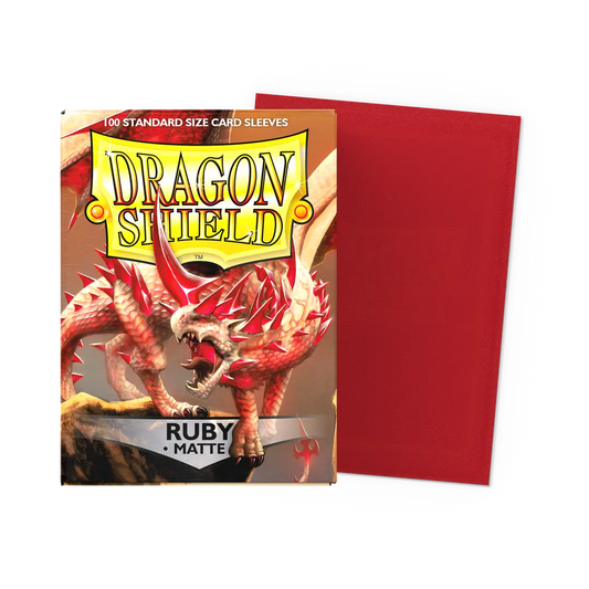 Matte Sleeves - Ruby 100CT