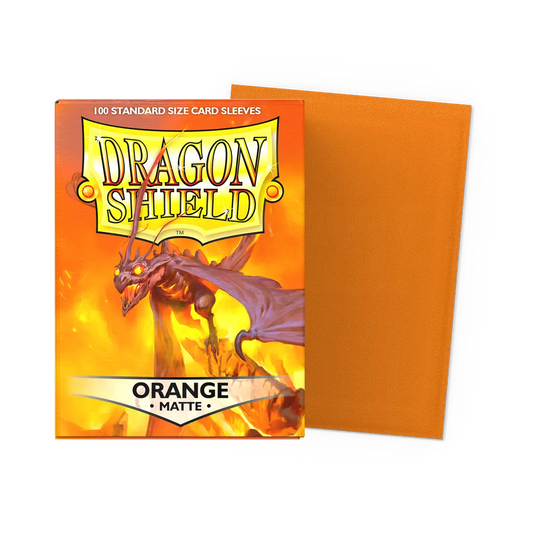 Matte Sleeves - Orange 100CT