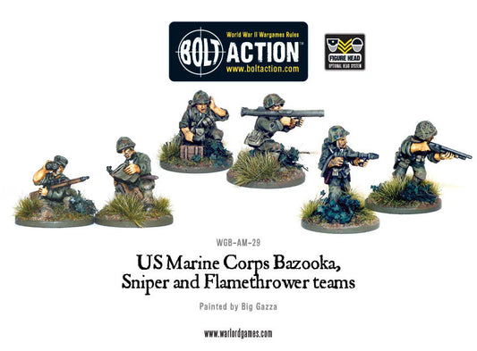 USMC Bazooka Sniper and Flamethrower Teams